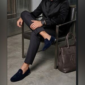 Philipp Plein Black Skull Men's Loafers